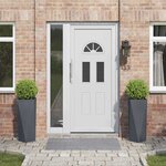 vidaXL Jardinière 2 Pièces Anthracite 30 x 30 x 75 cm Acier