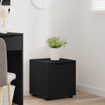 vidaXL Cabinet de salle de bain Noir 40 5 x 40 x 44 cm