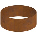 vidaXL Pot en métal Acier corten Grand Durable Pot en métal Rond