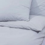 vidaXL Ensemble de housse de couette Gris 200x220 cm Coton