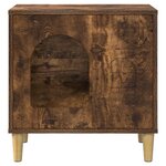 vidaXL Maison pour chat Chêne fumé 51 x 30 x 52 cm Bois d'ingénierie