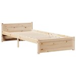 vidaXL Cadre de lit avec tête de lit sans matelas 90x200 cm