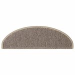 vidaXL Tapis d'escalier autocollants 30 Pièces 65x21x4 cm beige foncé