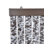 vidaXL Moustiquaire Marron et beige 56 x 185 cm Chenille