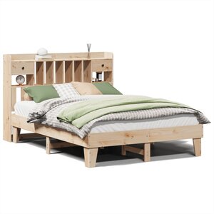 vidaXL Cadre de lit sans matelas 140x190 cm bois de pin massif