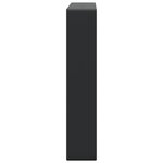 vidaXL Supports d'étagères pour lavabo 2 Pièces noir rectangulaire acier