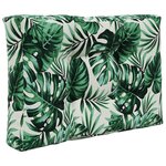 vidaXL Coussin de canapé d'extérieur 2 Pièces Motif feuille Polyester