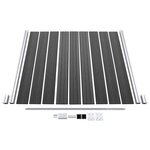 vidaXL Ensemble de panneau de clôture WPC 1391x186 cm Noir