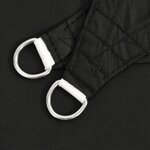 vidaXL Voile de parasol tissu oxford carré 6x6 m noir