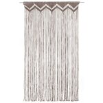 vidaXL Rideau en macramé Taupe 140x240 cm Coton
