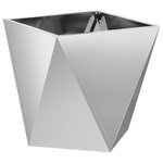 vidaXL Jardinière Argent 50 x 50 x 50 cm Acier galvanisé