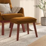 vidaXL Repose-pied Marron 45x29 5x35 cm Velours