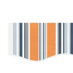 vidaXL Tissu de remplacement pour auvent rayures multicolores 4 5x3 5m