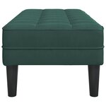 vidaXL Banc Vert Foncé 113x57x39 cm en Velours