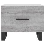 vidaXL Tables basses 2 Pièces sonoma gris 50x50x40 cm bois d'ingénierie