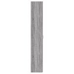 vidaXL Armoire de bureau Sonoma gris 60x32x190 cm Bois d'ingénierie