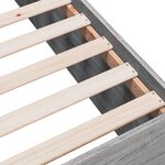 vidaXL Cadre de lit sans matelas sonoma gris 100x200 cm