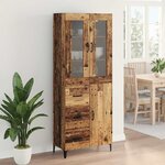 vidaXL Haut Armoire Bois Ancien 69 5 x 34 x 180 cm Bois d'ingénierie
