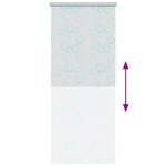 vidaXL Store roulant de douche 120x240 cm Bulle