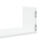 vidaXL Étagères murales 3 Pièces blanc 80x18x18 cm bois d'ingénierie