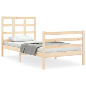 vidaXL Cadre de lit sans matelas bois massif