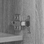 vidaXL Cabinet à chaussures Gris 80 x 35.5 x 180 cm Bois d'ingénierie