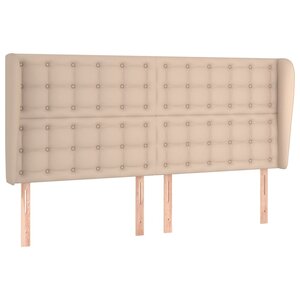 vidaXL Tête de lit avec oreilles Cappuccino 163x23x118/128 cm