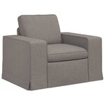 vidaXL Canapé 2 Pièces Taupe 182 x 80 x 82 cm tissu