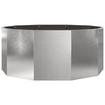 vidaXL Jardinière Argent 120 x 120 x 50 cm Acier inoxydable