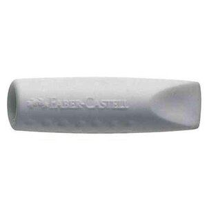 Sachet de 2 gommes 'GRIP 2001 ERASER CAP' Grise FABER-CASTELL
