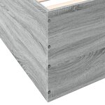 vidaXL Cadre de lit sonoma gris 90x190 cm bois d'ingénierie