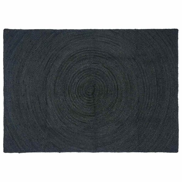 vidaXL Tapis de surface Rectangulaire Gris foncé 140 x 200 cm Jute