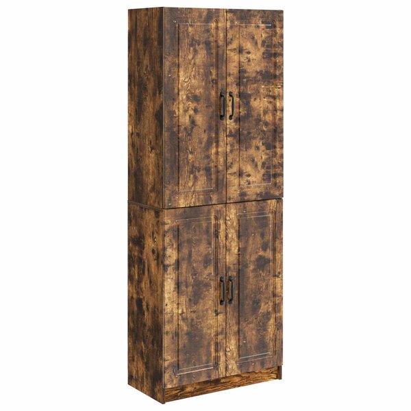 vidaXL Ensemble de Meubles 2 Pièces Chêne fumé Bois d'ingénierie