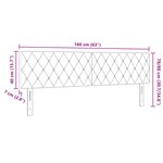 vidaXL Tête de lit avec tête de lit Bleu foncé 160 cm Cuir synthétique