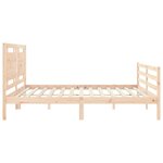 vidaXL Cadre de lit sans matelas bois massif
