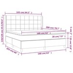 vidaXL Sommier à lattes de lit avec matelas Rose 160x200 cm Velours