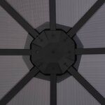 vidaXL Tonnelle avec rideau Aluminium 3x3 m Noir