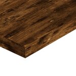 vidaXL Étagères murales 4 Pièces chêne fumé 40x10x1 5cm bois d'ingénierie