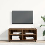 Meuble TV vidaXL en vieux bois 90x35x35 cm en bois d'ingénierie