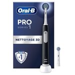 Brosse à Dents Électrique Noire  2 Brossettes