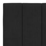 vidaXL Lit avec matelas noir 160x200 cm velours