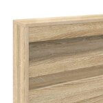vidaXL Lit Bibliothèque Chêne sonoma 180 x 200 cm Bois d'ingénierie