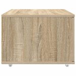 vidaXL Armoire à tiroirs avec roue Chêne Sonoma 55 x 45 x 31 cm