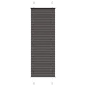 vidaXL Store plissé noir 40x150 cm largeur du tissu 39 4 cm polyester