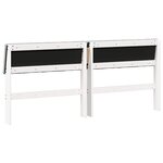 vidaXL Tête de lit capitonnée Gris clair 180 cm Pin massif