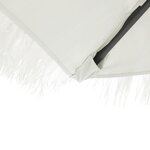 vidaXL Parasol de jardin avec mât en acier blanc 300x200x250 cm