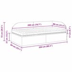 vidaXL Cadre de lit d'angle avec matelas 2 pc Turquoise 80 x 200 cm