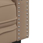 vidaXL Ensemble de canapé Chesterfield 2 Pièces cappuccino similicuir