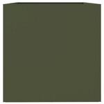 vidaXL Jardinière vert olive 62x40x39 cm acier
