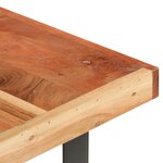 vidaXL Table basse 142x90x42 cm Bois d'acacia massif